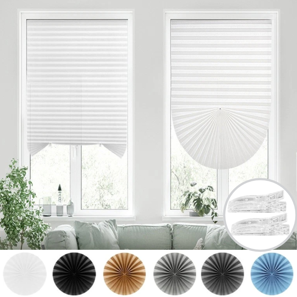 Home Cinema Glasses - ม่านหน้าต่างแบบจีบ ม่านบังแดดแบบชั่วคราว ม่านกระดาษแบบจีบไร้สาย กรองแสง ม่านปรับแสงสำหรับบ้านและสำนักงาน