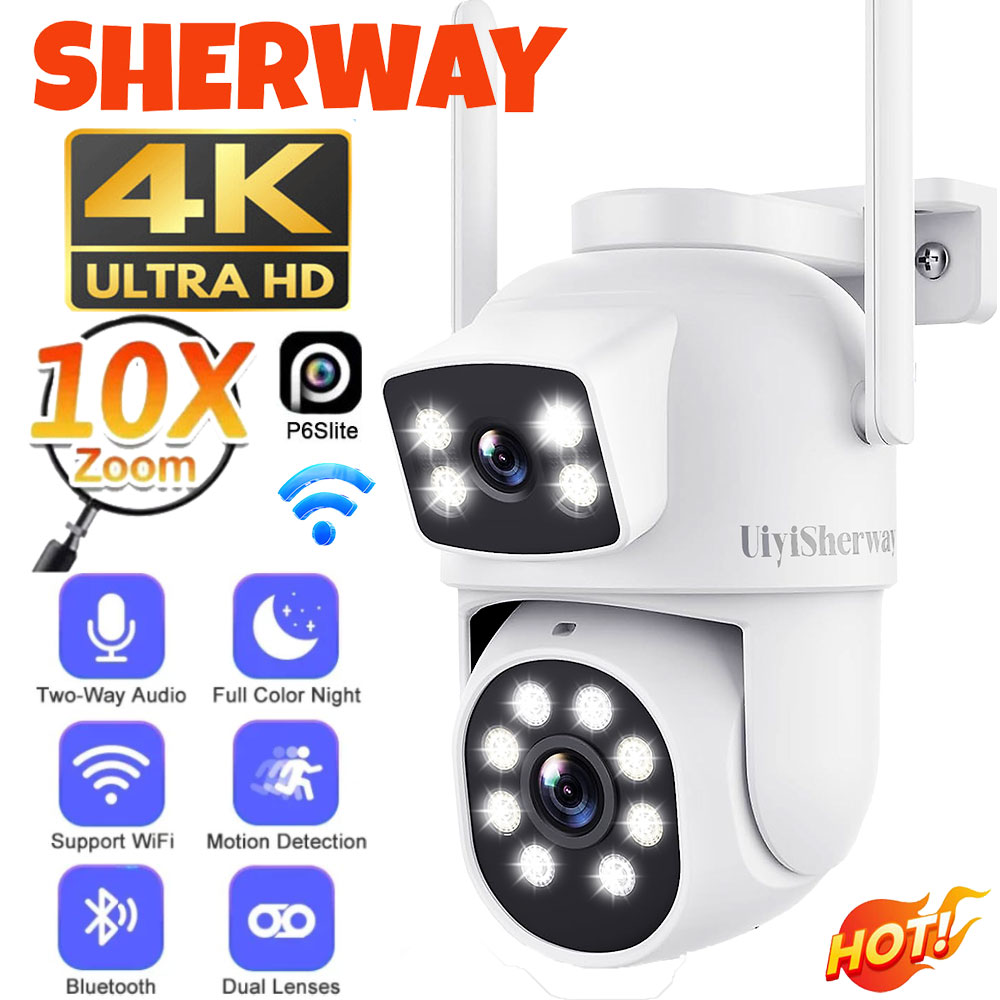Home Cinema Screen - UiyiSherway 4K Dual เลนส์ WiFi กล้องกลางแจ้ง