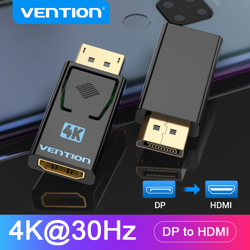 Home Cinema Projector 4K - Vention DisplayPort ไปยังอะแดปเตอร์ HDMI 4K ชาย