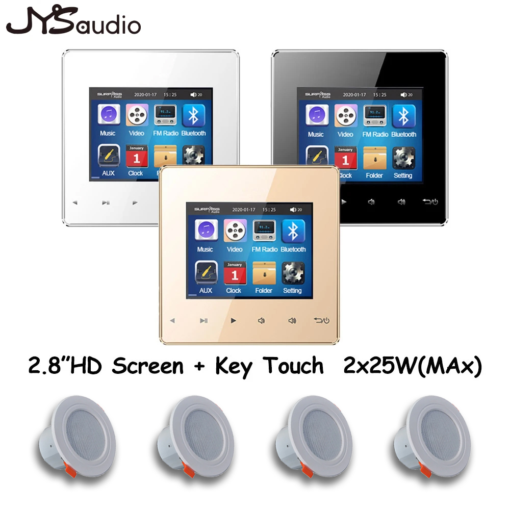 Home Cinema System - สมาร์ทมินิบลูทูธ Wall Amplifier ระบบเสียงโฮมเธียเตอร์พร้อมลําโพงเพดานสเตอริโอเพลงพื้นหลังสําหรับโรงแรมที่อยู่อาศัย