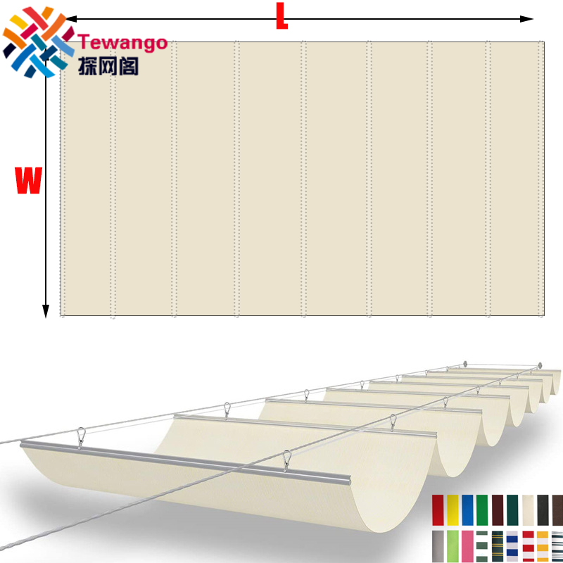 Home Cinema Glasses - Tewango Custom Pergola Wave Shade Canopy