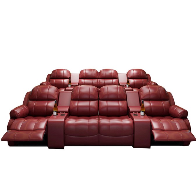 Home Cinema Lounge - โซฟาหนังปรับเอนไฟฟ้าสำหรับโรงภาพยนตร์ในบ้าน แบบสั่งทำพิเศษจากโรงงาน เฟอร์นิเจอร์โรงภาพยนตร์
