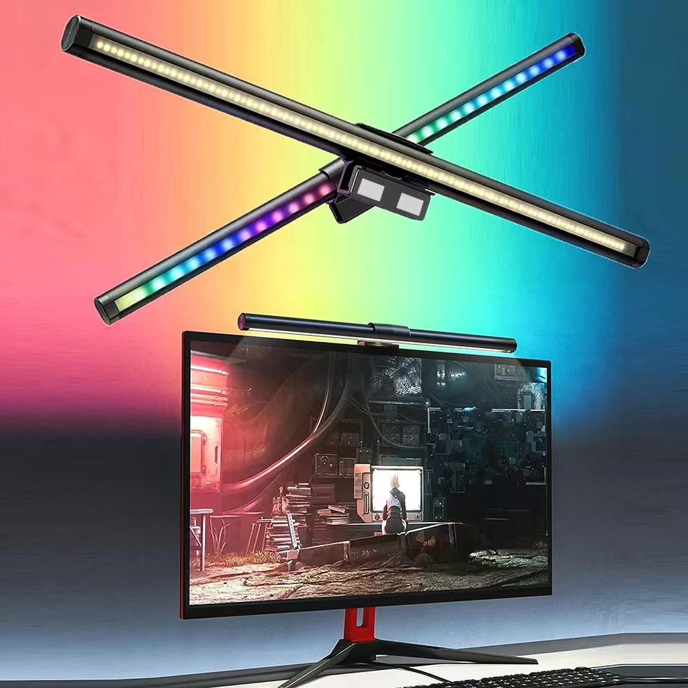 Home Cinema Led - ไฟ LED แบบแขวนพร้อมแหล่งจ่ายไฟ USB ปรับความสว่างได้แบบไม่มีขั้นบันได ปกป้องดวงตา