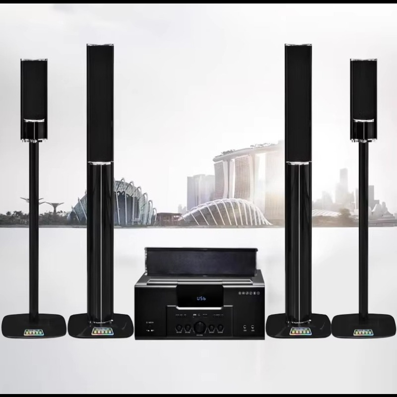 Home Cinema System - ลำโพงโฮมเธียเตอร์ KTV ระบบเสียง 5.1 พร้อมเครื่องขยายเสียง ลำโพงบลูทูธ