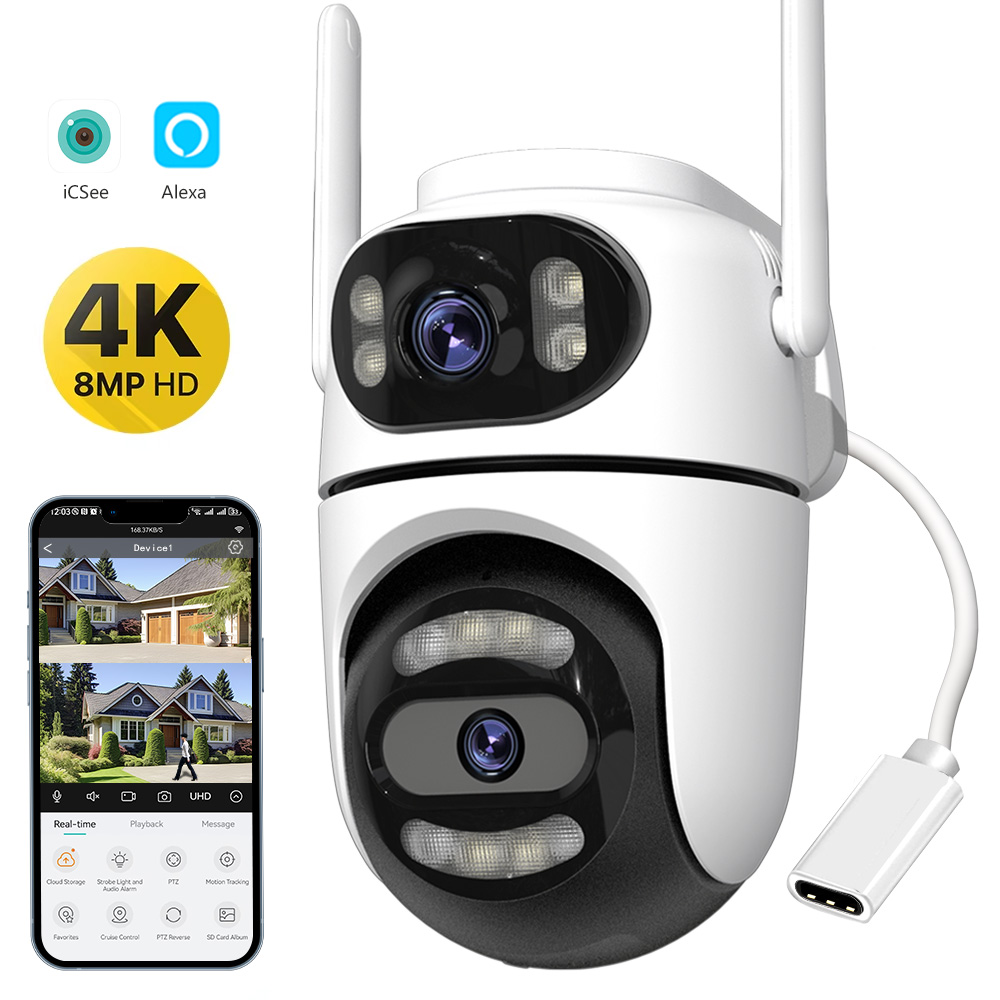 Home Cinema Screen - 8MP 4K HD Wifi PTZ กล้อง