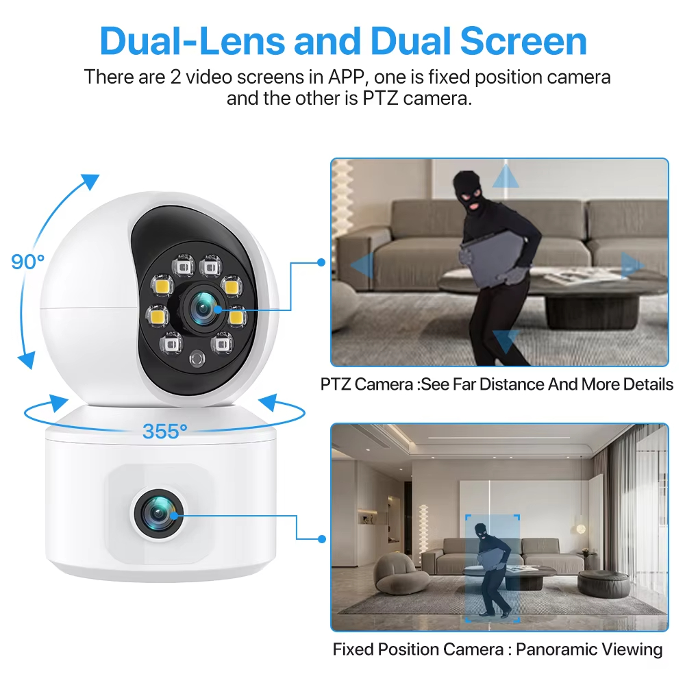 กล้องวงจรปิด WiFi IP 6MP ICSEE - Home Cinema Screen บทวิจารณ์และราคา