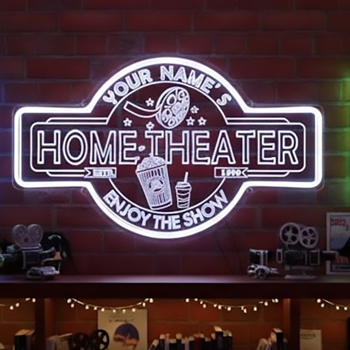 ป้ายไฟนีออนโฮมเธียเตอร์แบบกำหน - Home Cinema Decor บทวิจารณ์และราคา
