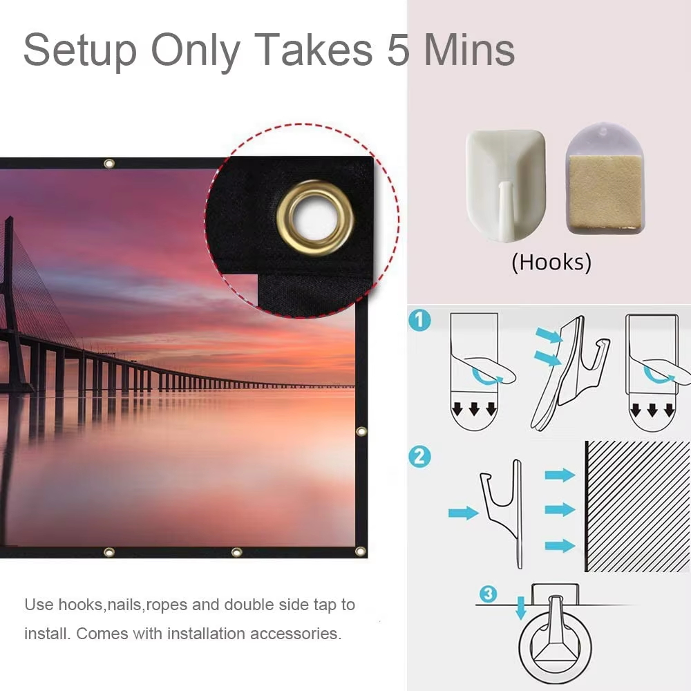 LEJIADA จอโปรเจคเตอร์แบบพับได้ - Home Cinema Screen บทวิจารณ์และราคา