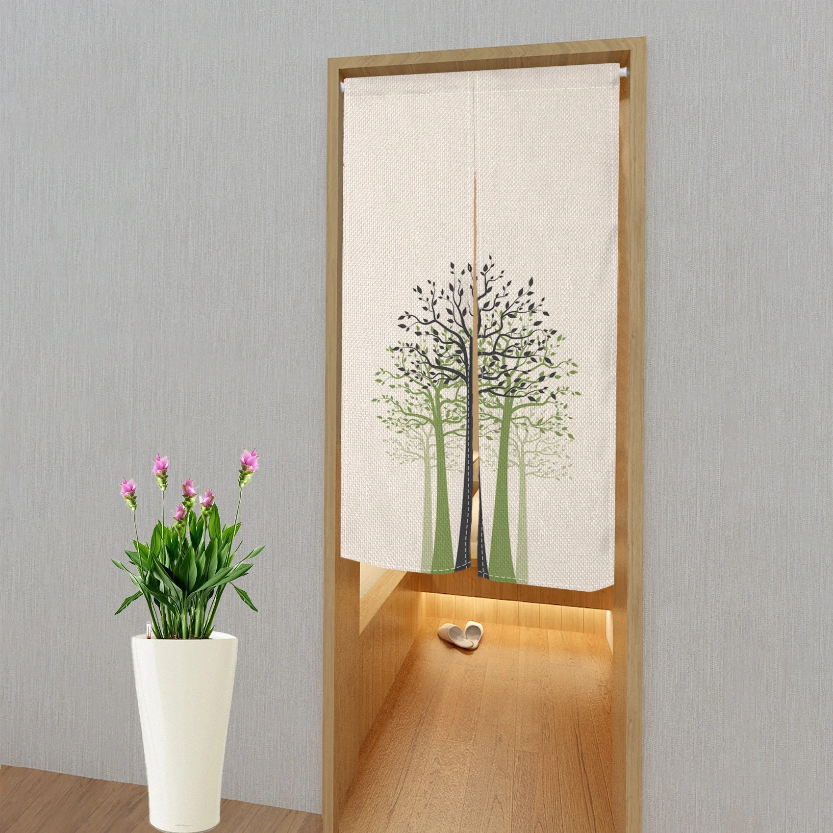 ม่านประตูโนเร็นลายธรรมชาติ ลาย - Home Cinema Glasses บทวิจารณ์และราคา