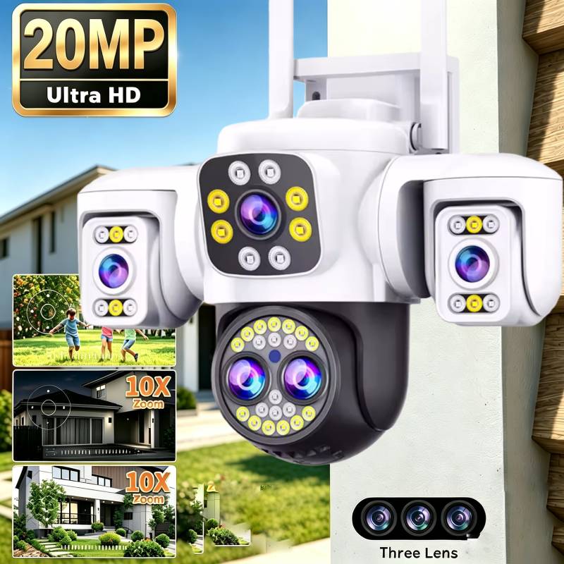 กล้องวงจรปิด Wifi 20MP แบบสี่เ - Home Cinema Screen บทวิจารณ์และราคา