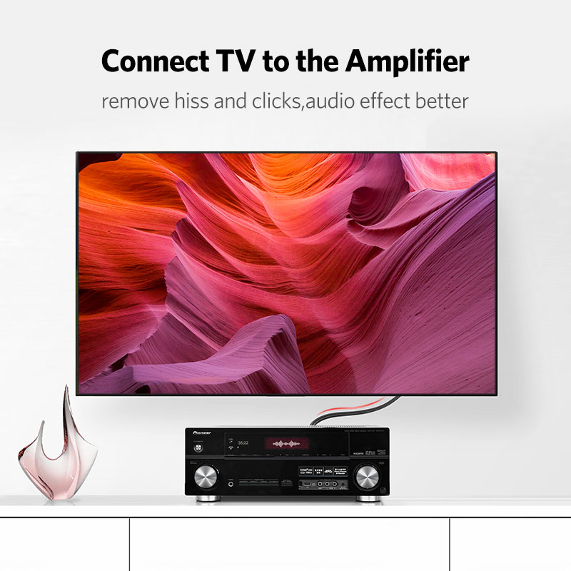 UGREEN 2RCA 2 RCA ตัวผู้ชายสาย - Home Cinema Solution บทวิจารณ์และราคา