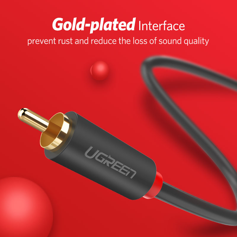 UGREEN 2RCA 2 RCA ตัวผู้ชายสาย - Home Cinema Solution บทวิจารณ์และราคา