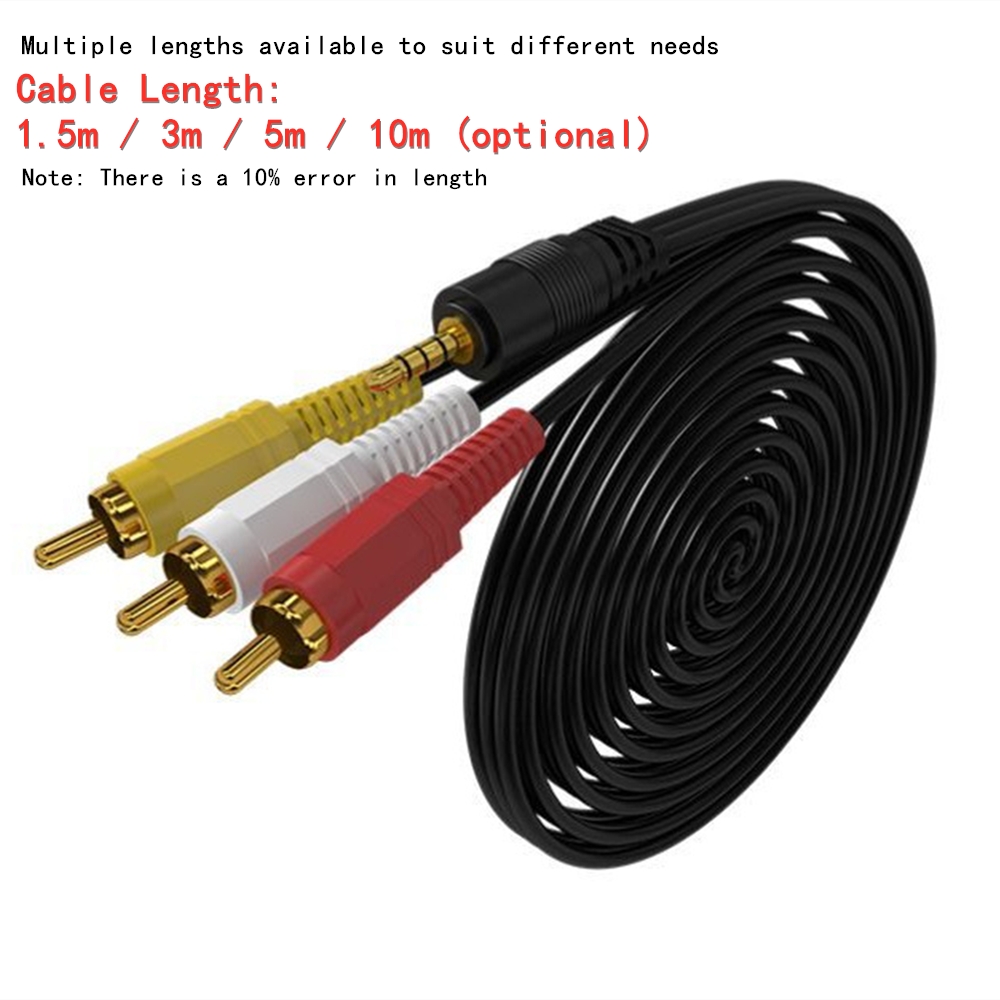 3.5 มม.ถึง 3 RCA Audio Video C - Home Cinema Solution บทวิจารณ์และราคา