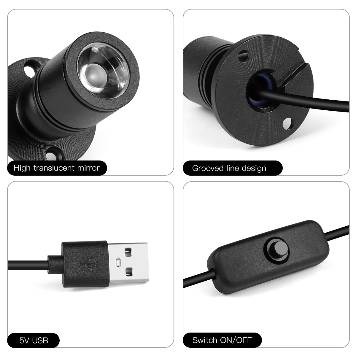 8 สี MINI Spot Light 1W Rotata - Home Cinema Led บทวิจารณ์และราคา