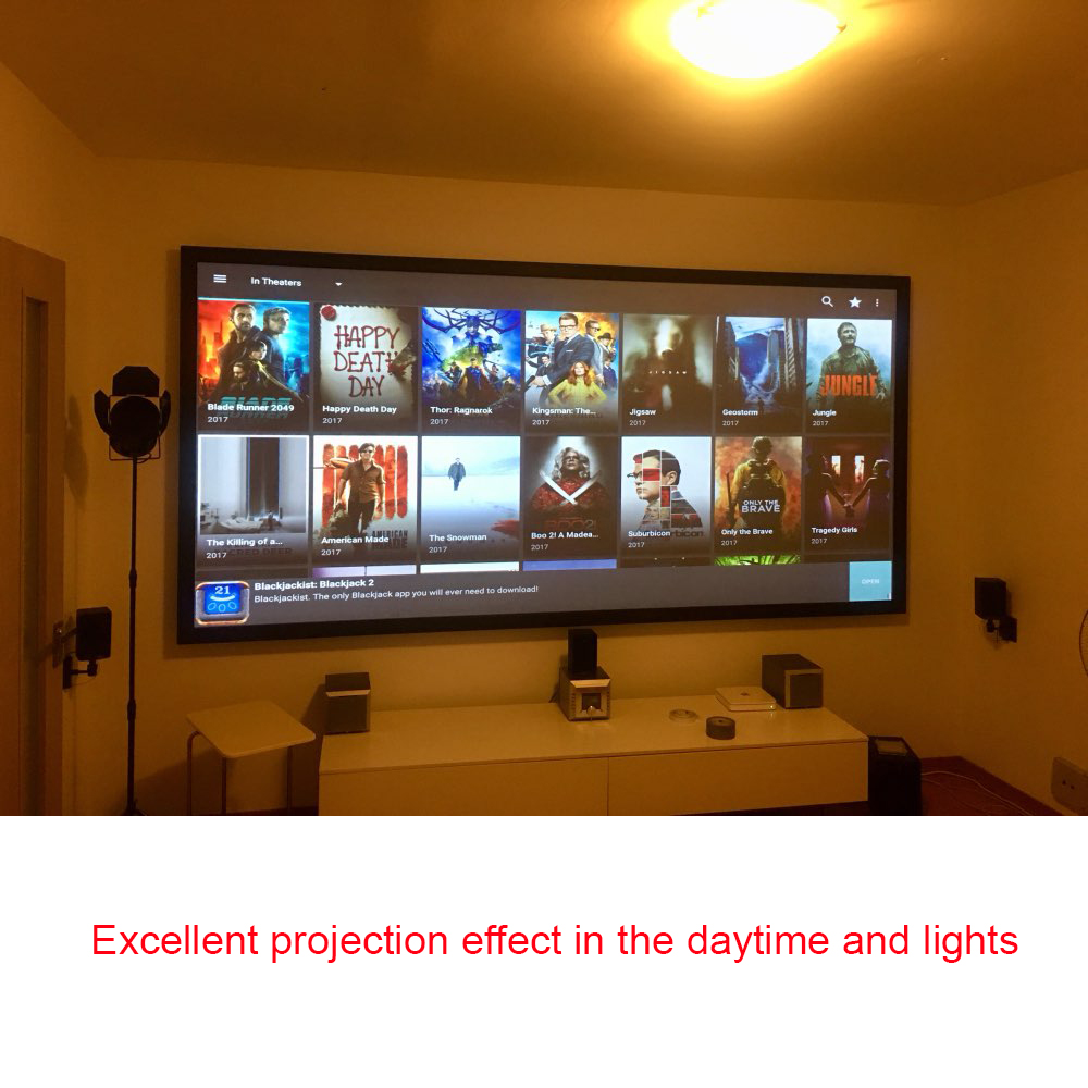 Salange โปรเจคเตอร์หน้าจอ,60 1 - Home Cinema Screen บทวิจารณ์และราคา
