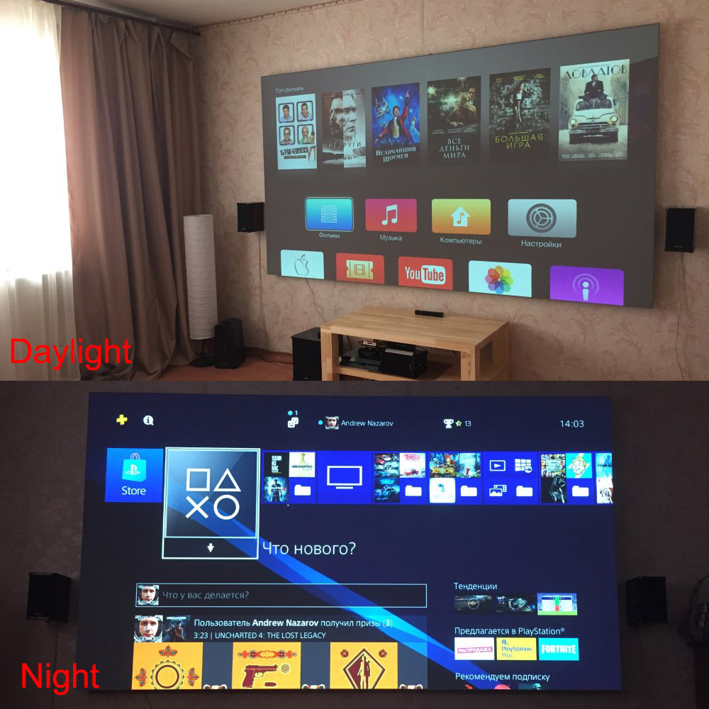 Salange โปรเจคเตอร์หน้าจอ,60 1 - Home Cinema Screen บทวิจารณ์และราคา