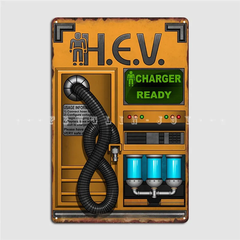 ป้ายโลหะ Half Life Hev Charger - Home Cinema Decor บทวิจารณ์และราคา
