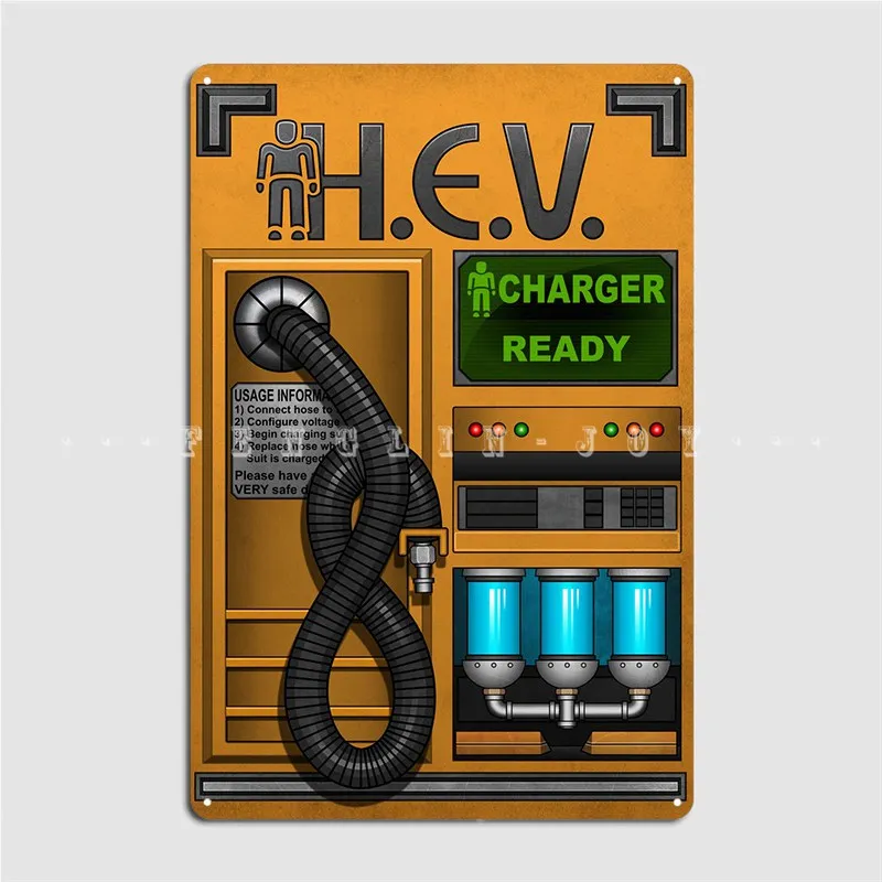 ป้ายโลหะ Half Life Hev Charger - Home Cinema Decor บทวิจารณ์และราคา