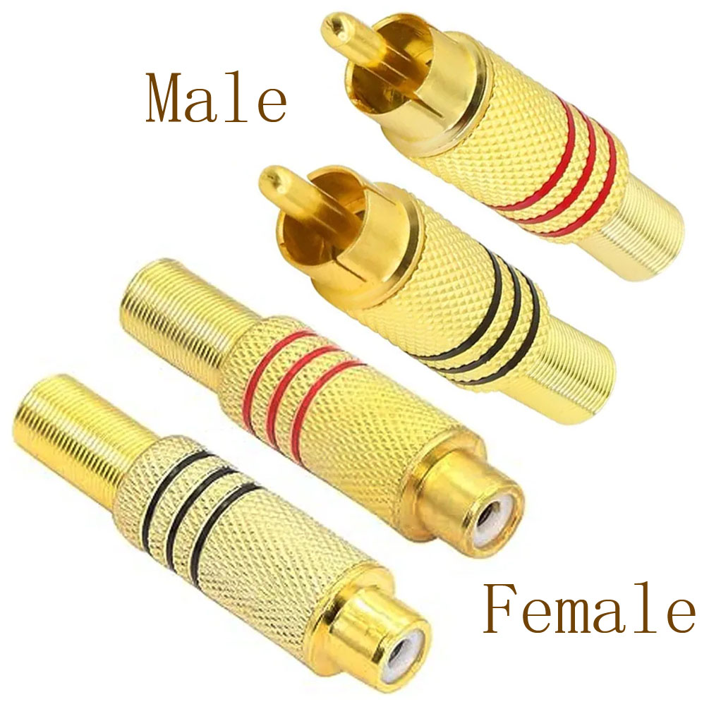 ปลั๊ก RCA 4 ชิ้น ชุบทอง แบบเชื - Home Cinema Solution บทวิจารณ์และราคา