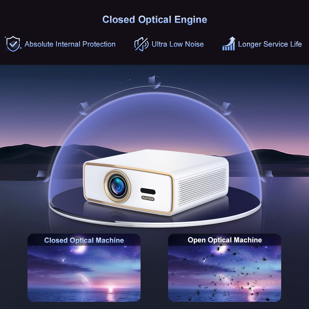 โปรเจคเตอร์พกพา Flixtone E900  - Video Home Cinema บทวิจารณ์และราคา